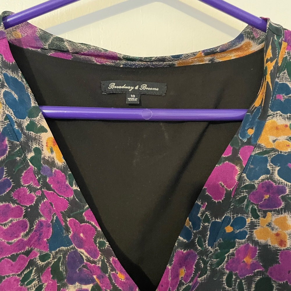 Madewell Broadway & Broome silk floral dress - Picture 3 of 8